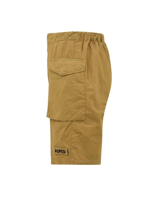 Aspesi Korte Broeken ,Katoen Casual Shorts in het Green voor heren