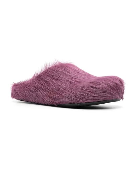 Marni Schoenen ,Roze ,Mauve Comfortabele Instap Sandalen in het Purple
