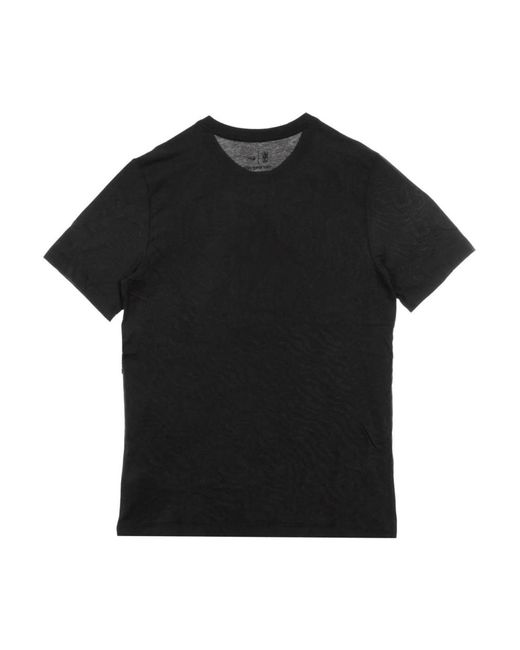 Nike Fitness ,Zwart ,Katoen Nba Logo Zwart/Wit T-Shirt in het Black voor heren