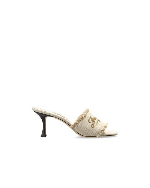 Jimmy Choo Metallic Heeled Mules