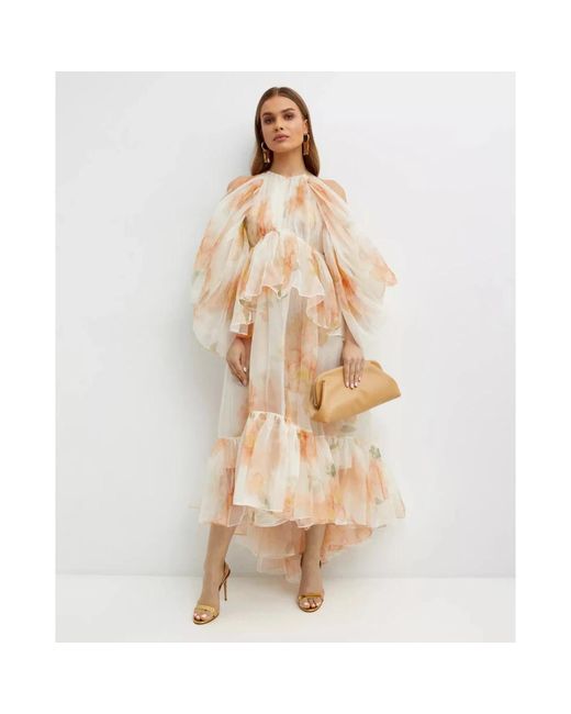 Midi Dresses Zimmermann de color Natural