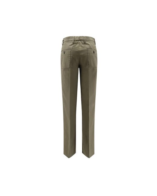 Aspesi Green Straight Trousers