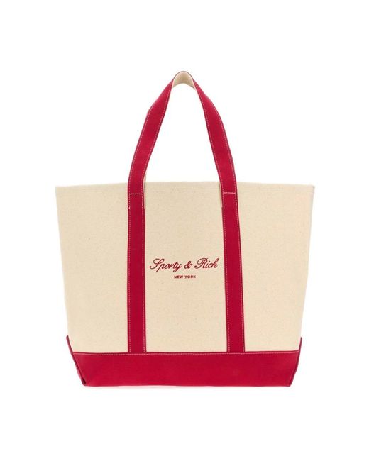 Sporty & Rich Red Tote Bags for men