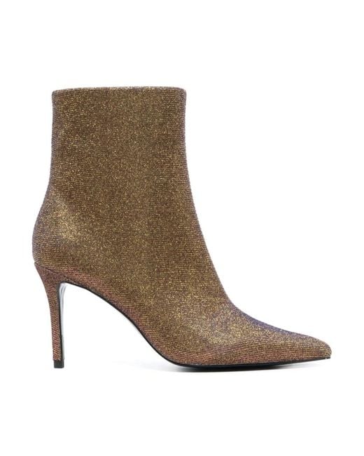 Versace Jeans Couture Brown Heeled Boots