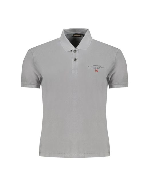 Napapijri Gray Polo Shirts for men