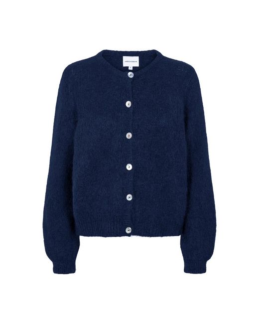 American Dreams Truien & Vesten ,Blauw ,Wol Susan Alpaca Cardigan in het Blue