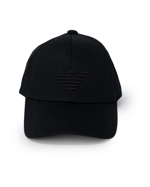Emporio Armani Black Caps for men