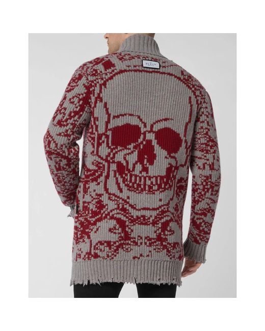 Cardigans Philipp Plein pour homme en coloris Red