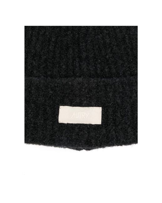 Autry Black Beanies for men
