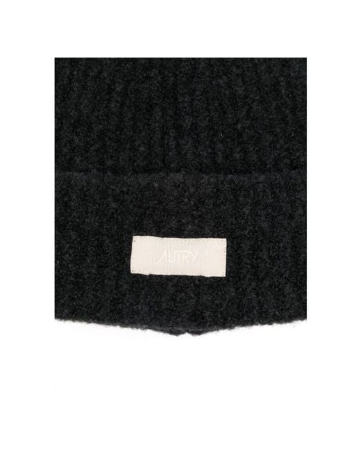 Autry Black Beanies for men
