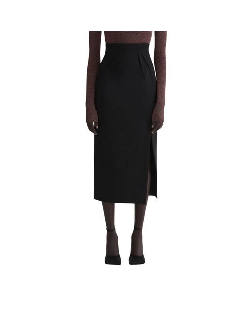 Mugler Midi Skirts in het Black
