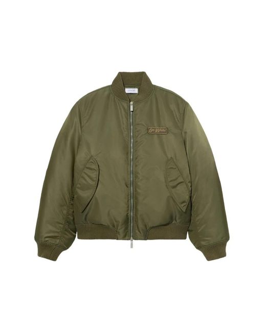 Off-White c/o Virgil Abloh Bomberjack in het Green