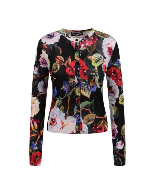 Dolce & Gabbana Red Long Sleeve Tops