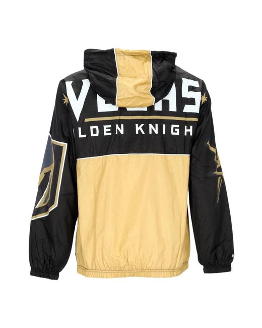 Mitchell & Ness Fitness ,Zwart ,Polyester Nhl Team Og 2.0 Anorak Windbreaker in het Black voor heren
