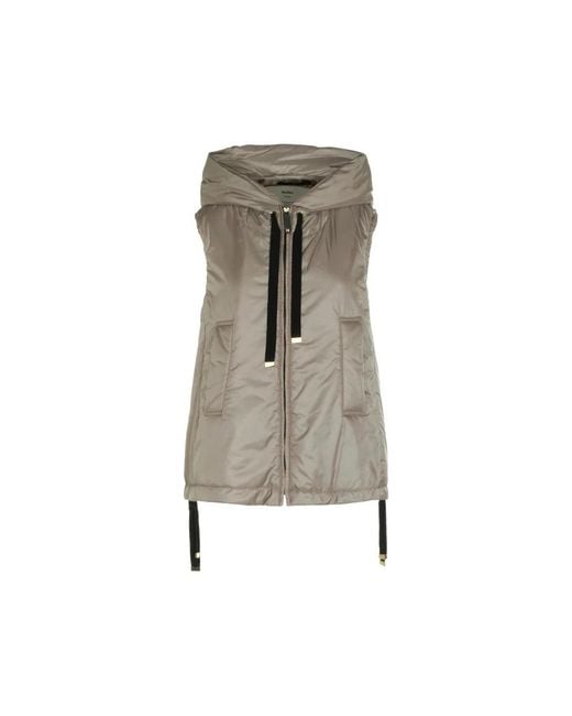 Max Mara Gray Waistcoat The Cube