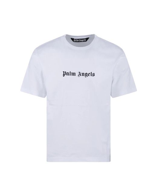 Palm Angels Blue T-Shirts for men