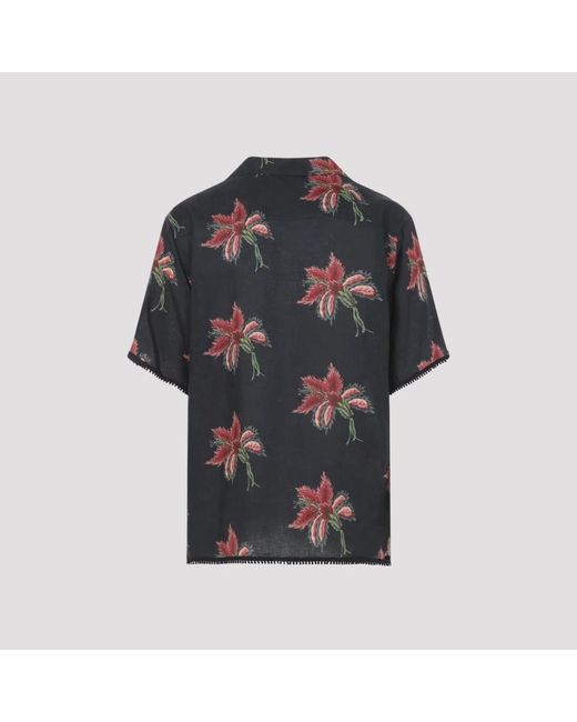 Valentino Black Short Sleeve Shirts for men