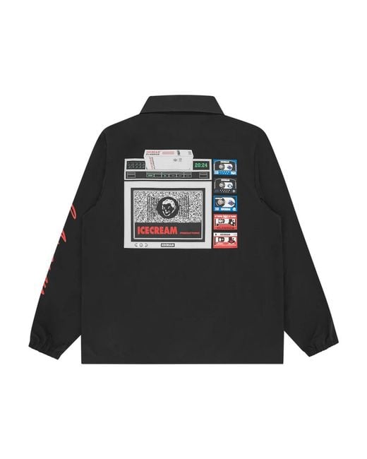 Light Jackets ICECREAM de hombre de color Black