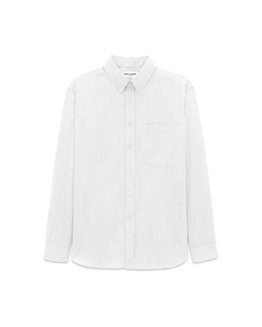 Saint Laurent White Casual Shirts for men