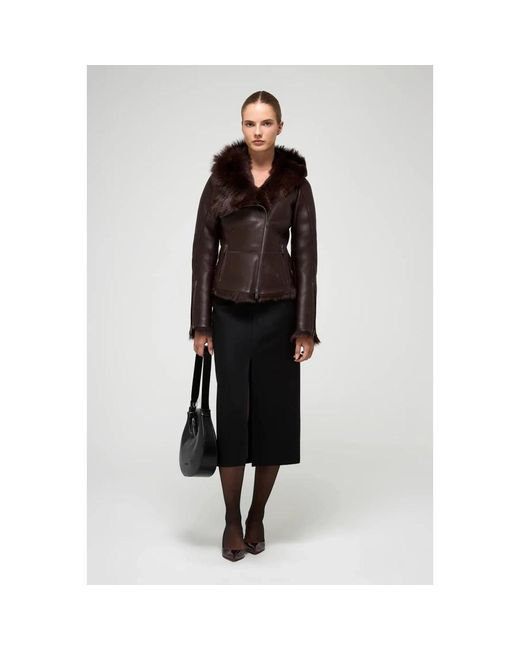 V.sp Faux Fur & Shearling Jackets in het Brown
