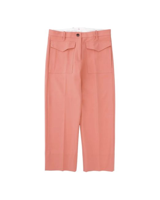 Cropped trousers Nine:inthe:morning de color Pink