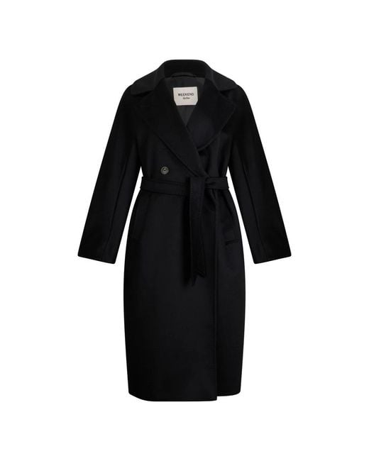 Weekend by Maxmara Black Belted Coats