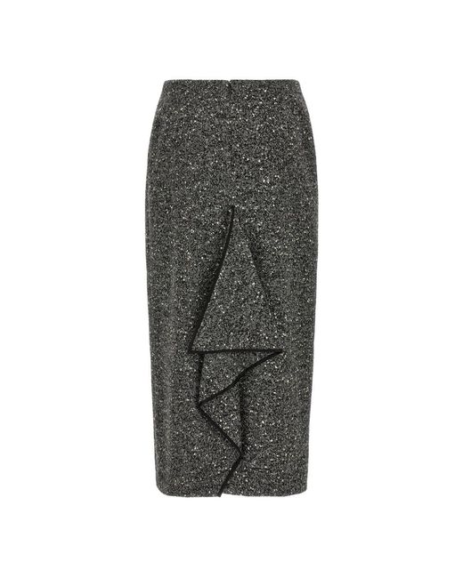 Valentino Garavani Gray Pencil Skirts
