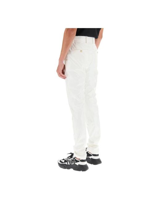 Trousers > slim-fit trousers Dolce & Gabbana en coloris White