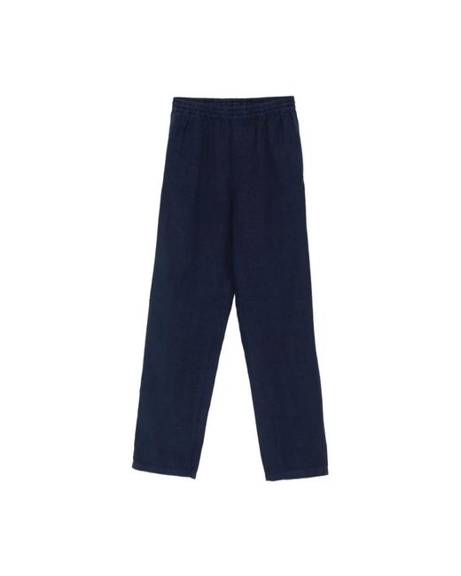 Aspesi Blue Straight Trousers for men
