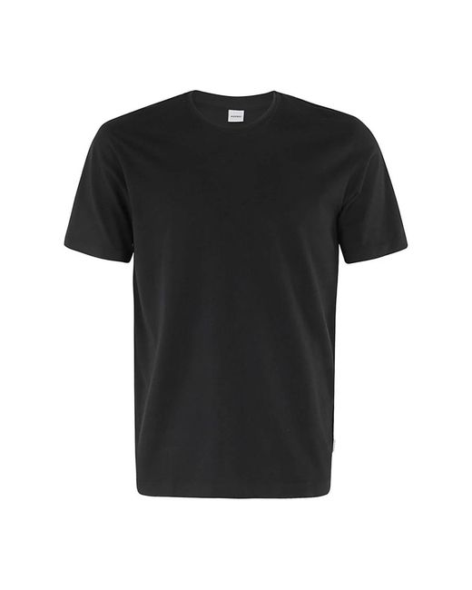 Aspesi Tops ,Zwart ,Katoen Jersey T-Shirt Met Ronde Hals in het Black voor heren