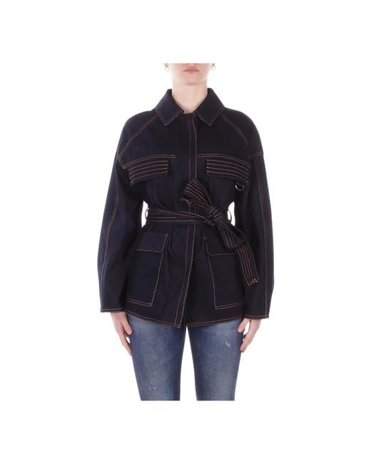 Max Mara Blue Denim Jackets