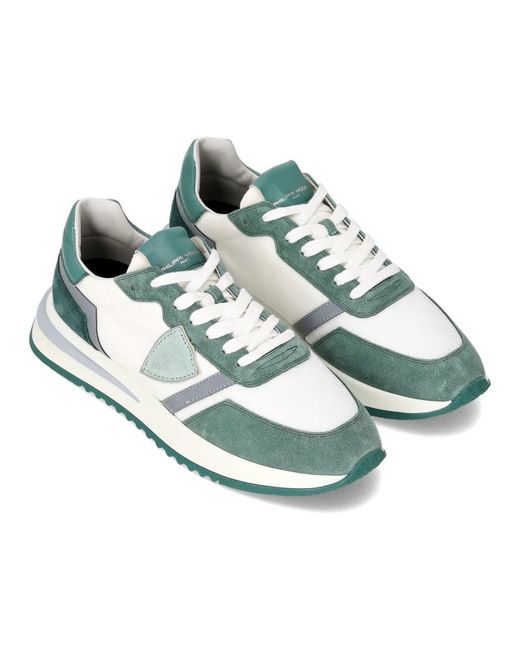 Philippe Model Blue Sneakers for men