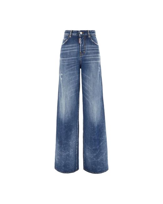 Wide Jeans DSquared² de color Blue
