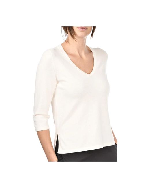 Paolo Fiorillo White V-neck knitwear