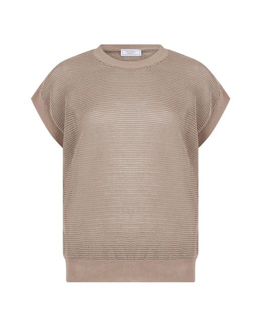 Peserico Brown Round-Neck Knitwear