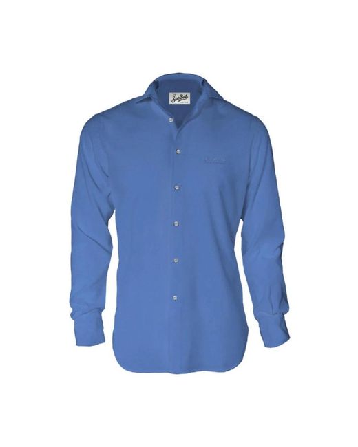 Mc2 Saint Barth Blue Casual Shirts for men