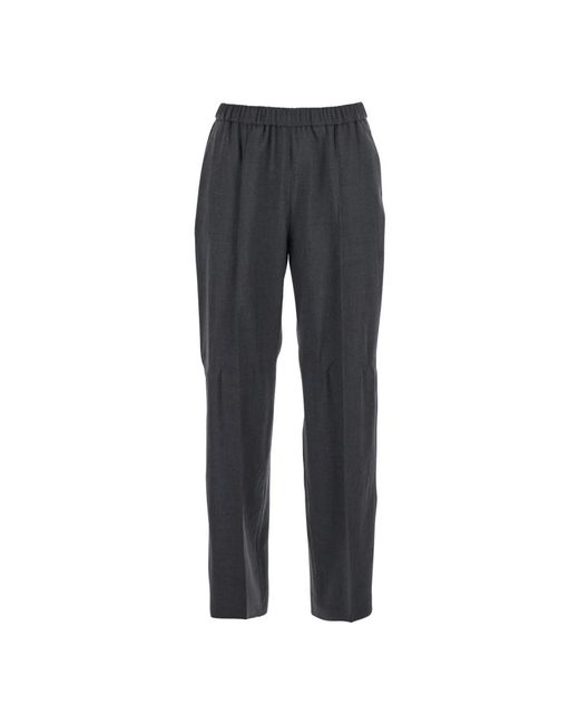 Fabiana Filippi Gray Straight Trousers