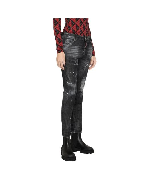 DSquared² Gray Slim Fit Jeans