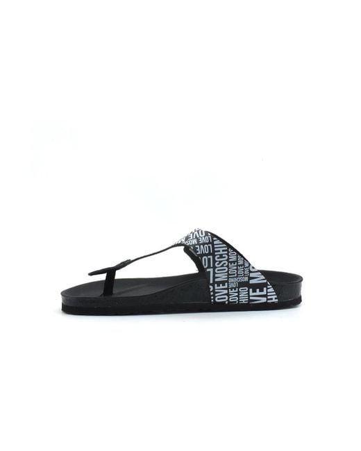 Love Moschino Blue Flip Flops