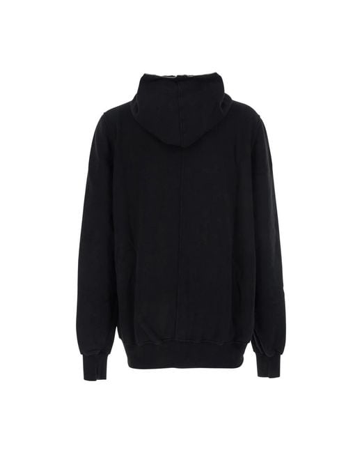 Rick Owens Hoodies & Sweatvesten ,Zwart ,Katoen Hoodie Met Kangoeroezak in het Black voor heren
