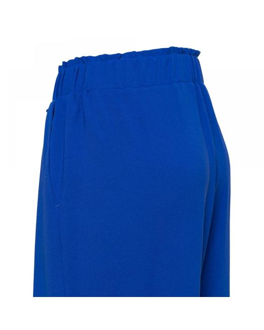 &Co Woman Blue Weite bein polyester pantalon &co