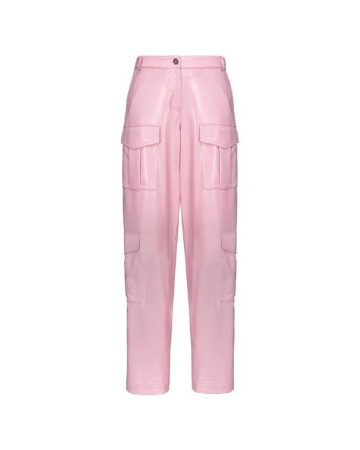 Pinko Pink Cargo-hose mit wet-effekt o