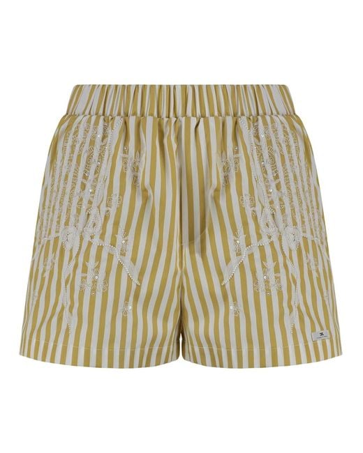 Short Shorts Elisabetta Franchi de color Natural