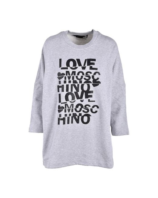 Love Moschino Gray T-Shirts