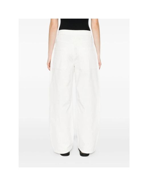Birgitte Herskind White Straight Trousers