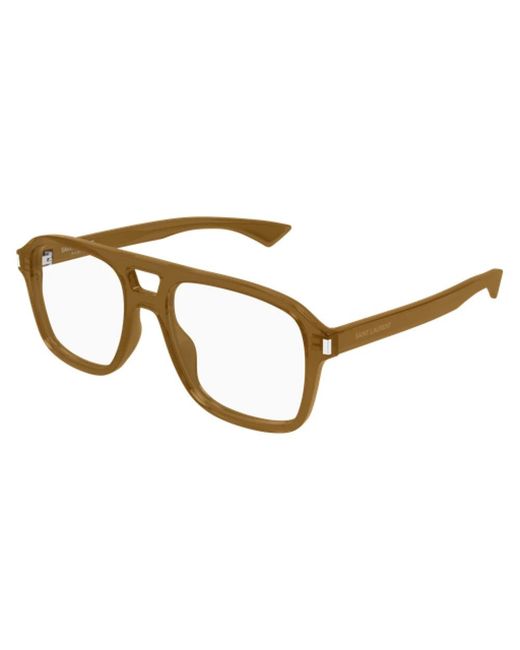 Saint Laurent Brown Glasses for men