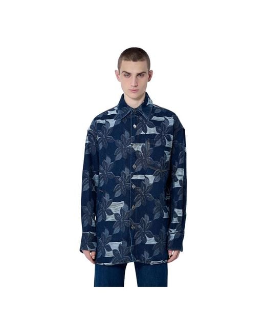 Gucci Blue Denim Jackets for men