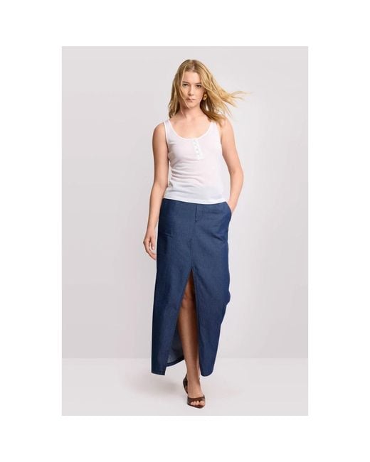 Kocca Blue Sleeveless Tops