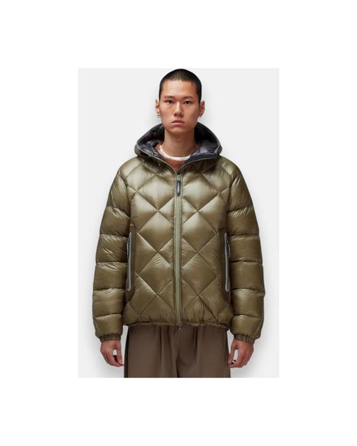 Down Jackets And Wander de hombre de color Green