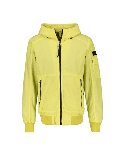Lerros Kapuzen-Übergangsblouson Mit Mesh-Einsatz in Yellow für Herren